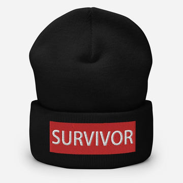 Survivor Unisex Embroidered Cuffed Beanie - BUCKET POPCORN